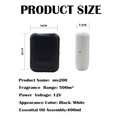 Plastic Essential Oil Diffuser with Low Noise 32dba and Wide Coverage of 500cbm