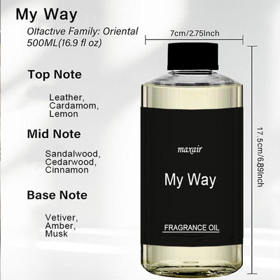 500ml My Way Hotel Collection Fragrance Oil, Lemon Sandalwood Amber Scent
