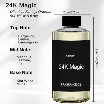 24K Magic Hotel Air Conditioning Fragrance Oils For Both Business And Home Use