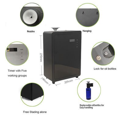 Intelligent Aromatherapy Oil Diffuser 40dBa Noise and 2ml/hour Consumption for Maximum Coverage Area of 5000 Cubic Meters