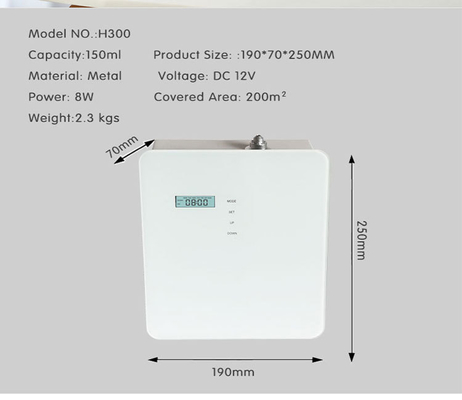 Wall Mounted Commercial Aroma Diffuser 8W 12V HVAC Scent System